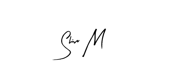 How to make Shivu M signature? Arty Signature is a professional autograph style. Create handwritten signature for Shivu M name. Shivu M signature style 8 images and pictures png