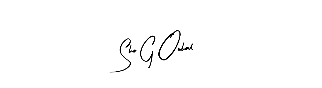 Arty Signature is a professional signature style that is perfect for those who want to add a touch of class to their signature. It is also a great choice for those who want to make their signature more unique. Get Sho G Owhal name to fancy signature for free. Sho G Owhal signature style 8 images and pictures png