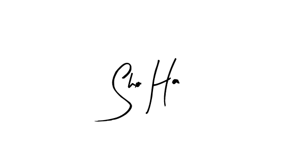 Design your own signature with our free online signature maker. With this signature software, you can create a handwritten (Arty Signature) signature for name Sho Ha. Sho Ha signature style 8 images and pictures png