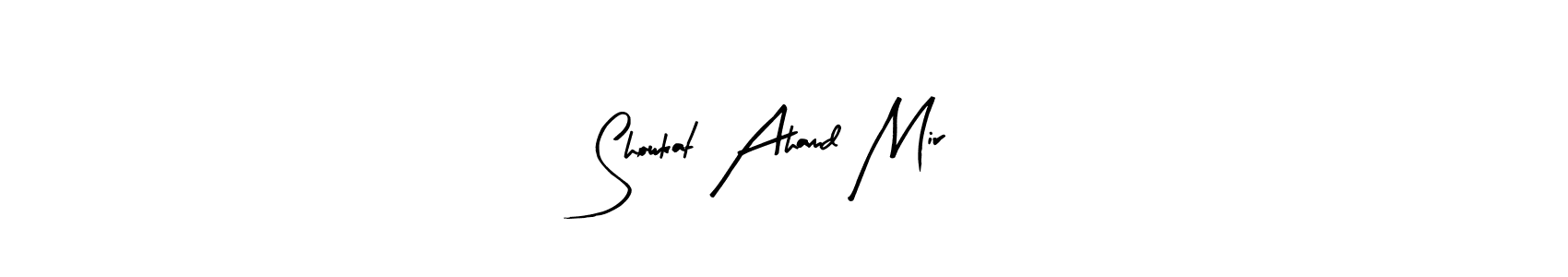 Similarly Arty Signature is the best handwritten signature design. Signature creator online .You can use it as an online autograph creator for name Showkat Ahamd Mir. Showkat Ahamd Mir signature style 8 images and pictures png