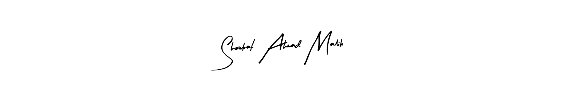 The best way (Arty Signature) to make a short signature is to pick only two or three words in your name. The name Showkat Ahmad Malik include a total of six letters. For converting this name. Showkat Ahmad Malik signature style 8 images and pictures png