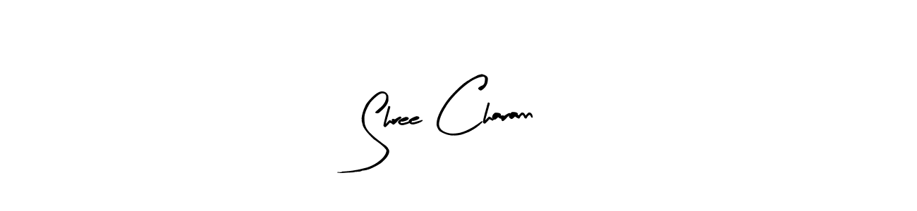 How to make Shree Charann name signature. Use Arty Signature style for creating short signs online. This is the latest handwritten sign. Shree Charann signature style 8 images and pictures png