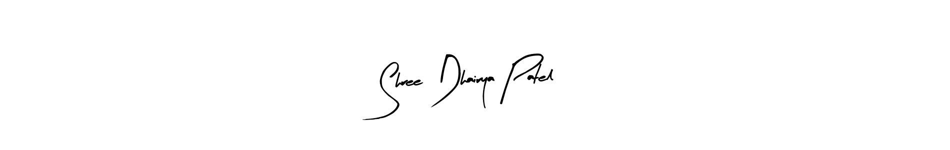 Create a beautiful signature design for name Shree Dhairya Patel. With this signature (Arty Signature) fonts, you can make a handwritten signature for free. Shree Dhairya Patel signature style 8 images and pictures png