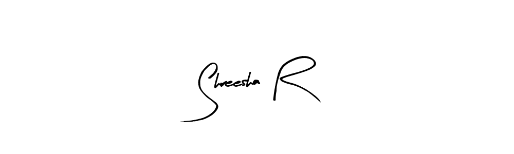 Create a beautiful signature design for name Shreesha R. With this signature (Arty Signature) fonts, you can make a handwritten signature for free. Shreesha R signature style 8 images and pictures png