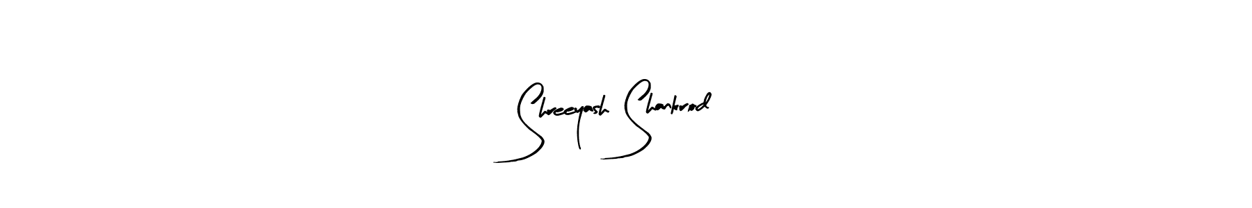 Also we have Shreeyash Shankrod name is the best signature style. Create professional handwritten signature collection using Arty Signature autograph style. Shreeyash Shankrod signature style 8 images and pictures png