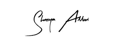 Discover how Shreya Alluri looks in an executive cursive font (Arty Signature). Perfect for legal documents, invoices, and certificates. Shreya Alluri signature style 8 images and pictures png