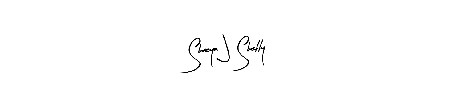Make a beautiful signature design for name Shreya J Shetty. With this signature (Arty Signature) style, you can create a handwritten signature for free. Shreya J Shetty signature style 8 images and pictures png