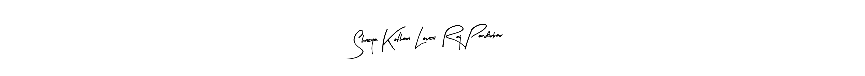 How to make Shreya Kothari Loves Raj Pandirkar name signature. Use Arty Signature style for creating short signs online. This is the latest handwritten sign. Shreya Kothari Loves Raj Pandirkar signature style 8 images and pictures png