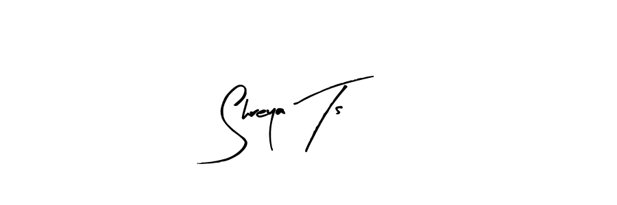 Arty Signature is a professional signature style that is perfect for those who want to add a touch of class to their signature. It is also a great choice for those who want to make their signature more unique. Get Shreya Ts name to fancy signature for free. Shreya Ts signature style 8 images and pictures png