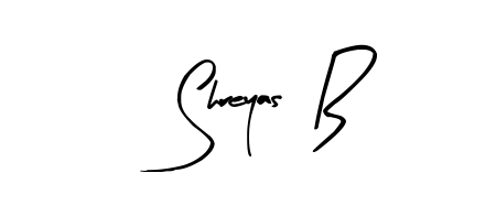 Make a beautiful signature design for name Shreyas  B. Use this online signature maker to create a handwritten signature for free. Shreyas  B signature style 8 images and pictures png