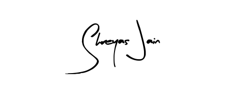 Give your name Shreyas Jain an exquisite flair with the Arty Signature script font. Ideal for contracts, resumes, and formal letterheads. Shreyas Jain signature style 8 images and pictures png