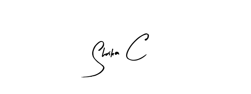 How to Draw Shrika C signature style? Arty Signature is a latest design signature styles for name Shrika C. Shrika C signature style 8 images and pictures png