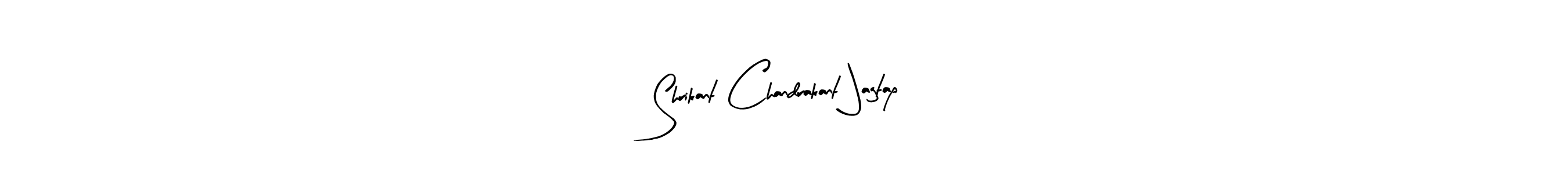 How to make Shrikant Chandrakant Jagtap name signature. Use Arty Signature style for creating short signs online. This is the latest handwritten sign. Shrikant Chandrakant Jagtap signature style 8 images and pictures png
