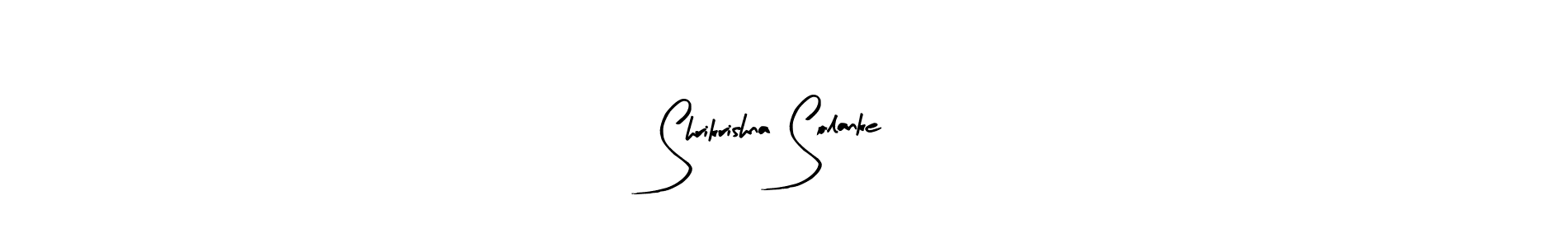 How to make Shrikrishna Solanke name signature. Use Arty Signature style for creating short signs online. This is the latest handwritten sign. Shrikrishna Solanke signature style 8 images and pictures png