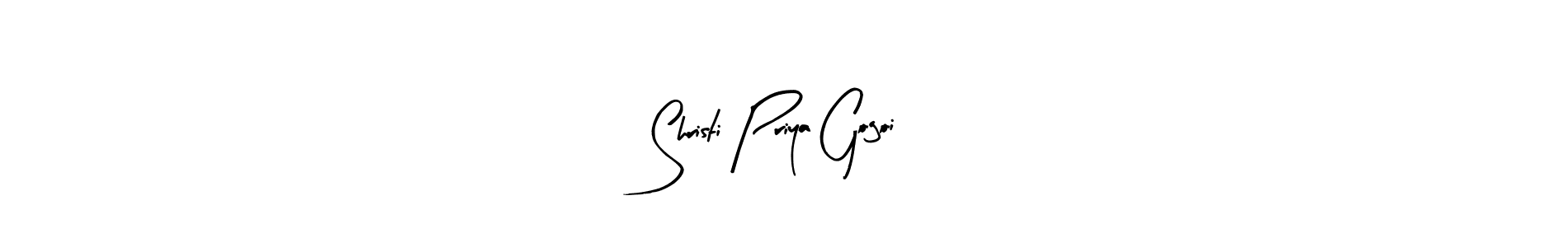 Also You can easily find your signature by using the search form. We will create Shristi Priya Gogoi name handwritten signature images for you free of cost using Arty Signature sign style. Shristi Priya Gogoi signature style 8 images and pictures png
