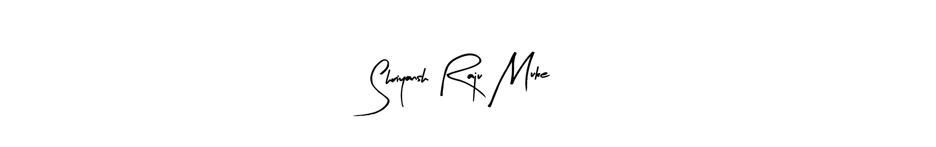 Also we have Shriyansh Raju Muke name is the best signature style. Create professional handwritten signature collection using Arty Signature autograph style. Shriyansh Raju Muke signature style 8 images and pictures png