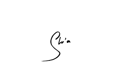 Shu'a stylish signature style. Best Handwritten Sign (Arty Signature) for my name. Handwritten Signature Collection Ideas for my name Shu'a. Shu'a signature style 8 images and pictures png