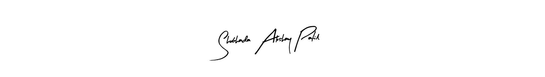 if you are searching for the best signature style for your name Shubhada Akshay Patil. so please give up your signature search. here we have designed multiple signature styles  using Arty Signature. Shubhada Akshay Patil signature style 8 images and pictures png