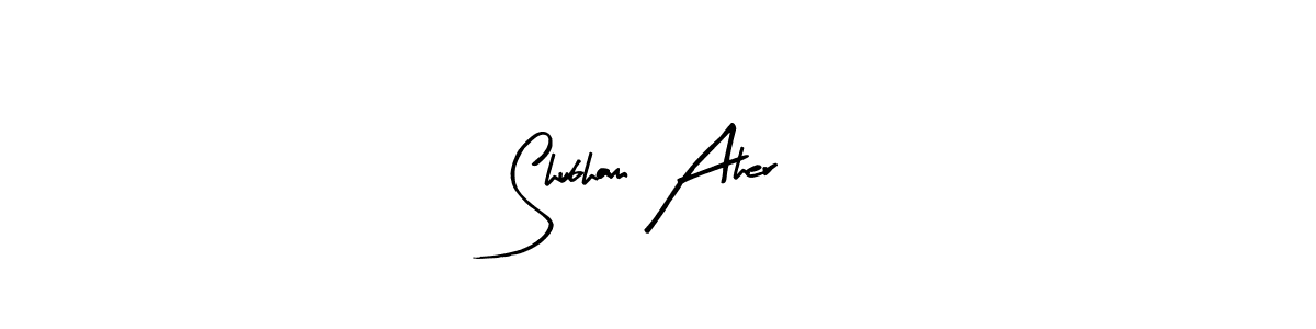 Also we have Shubham Aher name is the best signature style. Create professional handwritten signature collection using Arty Signature autograph style. Shubham Aher signature style 8 images and pictures png