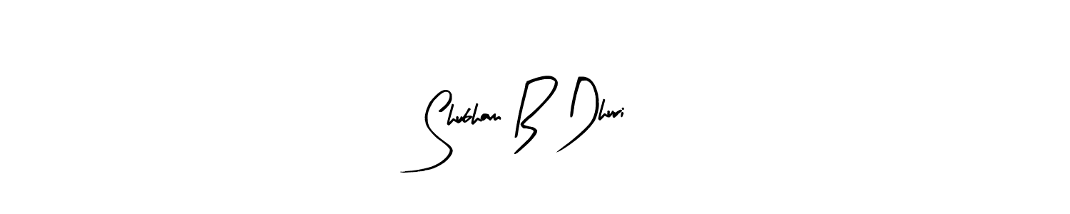Use a signature maker to create a handwritten signature online. With this signature software, you can design (Arty Signature) your own signature for name Shubham B Dhuri. Shubham B Dhuri signature style 8 images and pictures png