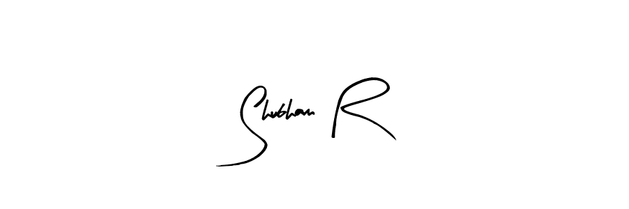 How to make Shubham R signature? Arty Signature is a professional autograph style. Create handwritten signature for Shubham R name. Shubham R signature style 8 images and pictures png