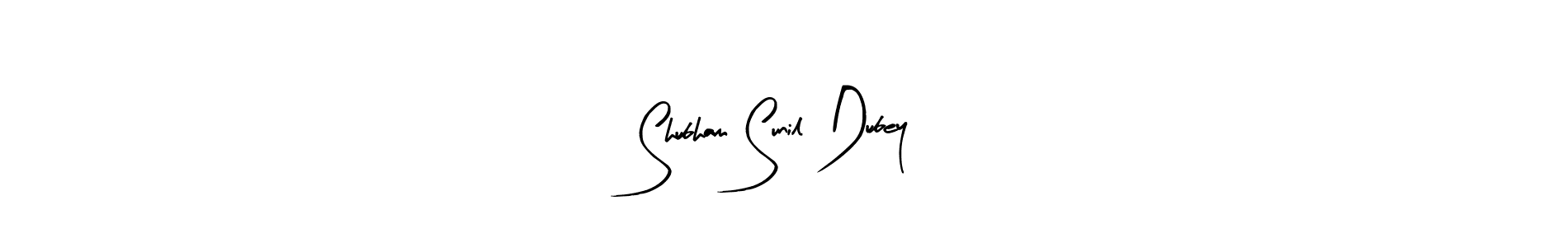 How to make Shubham Sunil Dubey name signature. Use Arty Signature style for creating short signs online. This is the latest handwritten sign. Shubham Sunil Dubey signature style 8 images and pictures png