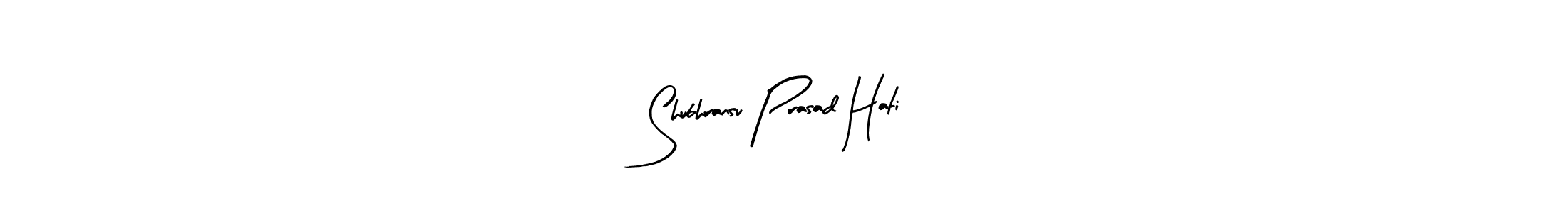 Make a beautiful signature design for name Shubhransu Prasad Hati. With this signature (Arty Signature) style, you can create a handwritten signature for free. Shubhransu Prasad Hati signature style 8 images and pictures png
