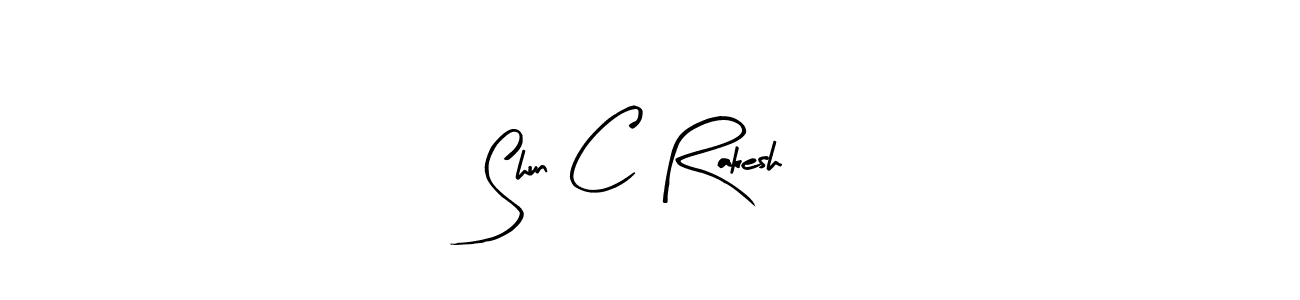 How to make Shun C Rakesh signature? Arty Signature is a professional autograph style. Create handwritten signature for Shun C Rakesh name. Shun C Rakesh signature style 8 images and pictures png