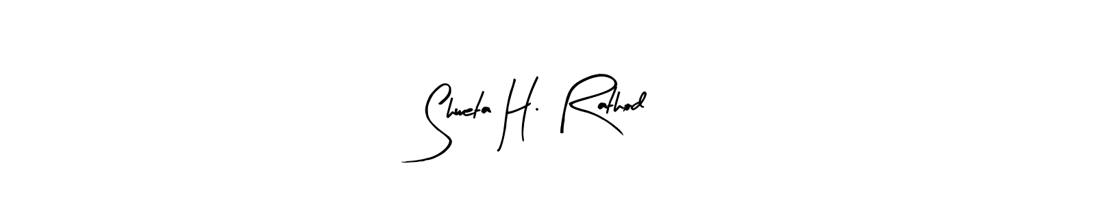 This is the best signature style for the Shweta H. Rathod name. Also you like these signature font (Arty Signature). Mix name signature. Shweta H. Rathod signature style 8 images and pictures png