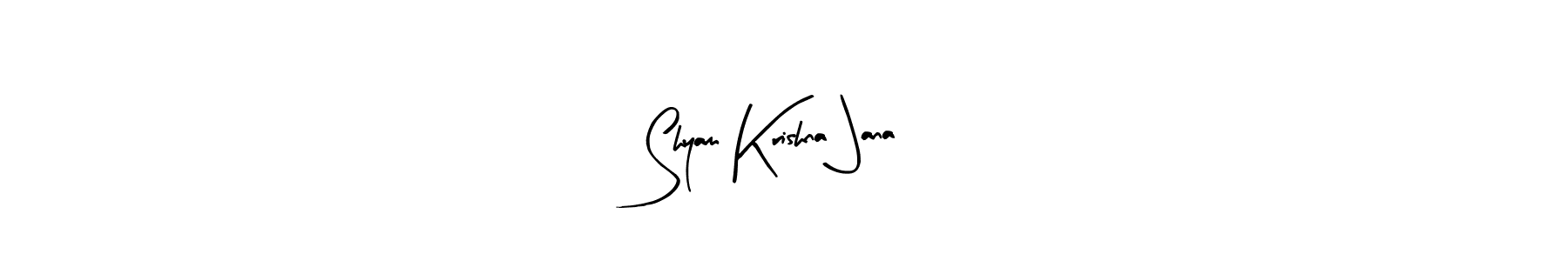 How to make Shyam Krishna Jana name signature. Use Arty Signature style for creating short signs online. This is the latest handwritten sign. Shyam Krishna Jana signature style 8 images and pictures png