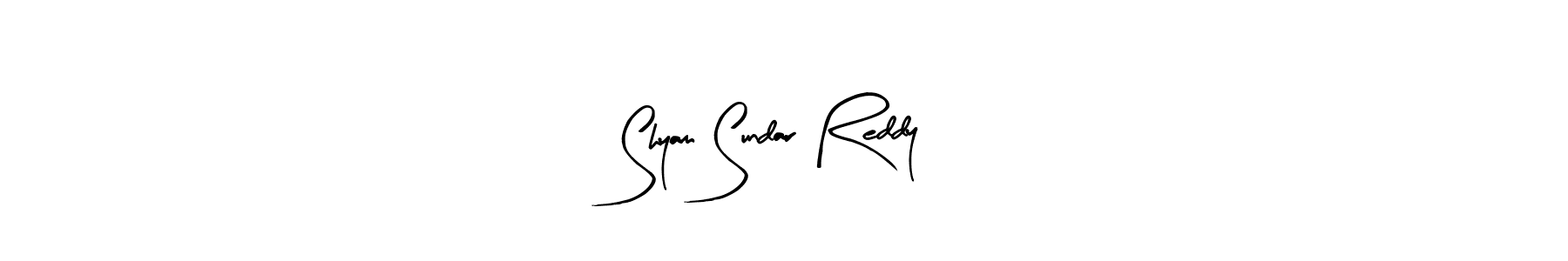 Arty Signature is a professional signature style that is perfect for those who want to add a touch of class to their signature. It is also a great choice for those who want to make their signature more unique. Get Shyam Sundar Reddy name to fancy signature for free. Shyam Sundar Reddy signature style 8 images and pictures png