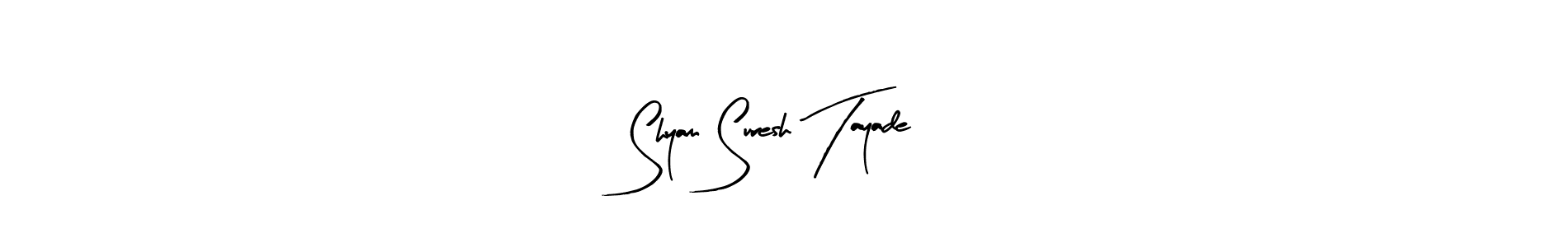 This is the best signature style for the Shyam Suresh Tayade name. Also you like these signature font (Arty Signature). Mix name signature. Shyam Suresh Tayade signature style 8 images and pictures png