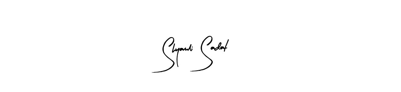 Shyamli Sadat stylish signature style. Best Handwritten Sign (Arty Signature) for my name. Handwritten Signature Collection Ideas for my name Shyamli Sadat. Shyamli Sadat signature style 8 images and pictures png