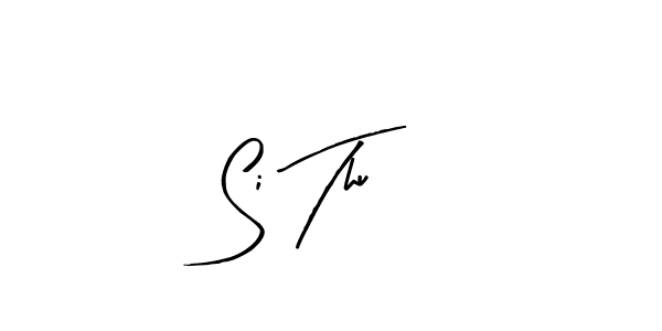 Create a beautiful signature design for name Si Thu. With this signature (Arty Signature) fonts, you can make a handwritten signature for free. Si Thu signature style 8 images and pictures png