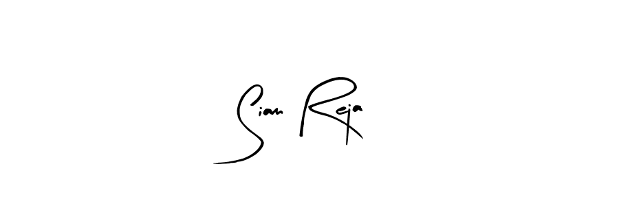 Design your own signature with our free online signature maker. With this signature software, you can create a handwritten (Arty Signature) signature for name Siam Reja. Siam Reja signature style 8 images and pictures png