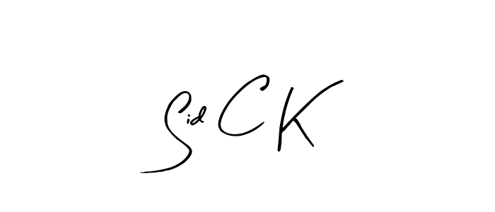 Use a signature maker to create a handwritten signature online. With this signature software, you can design (Arty Signature) your own signature for name Sid C K. Sid C K signature style 8 images and pictures png