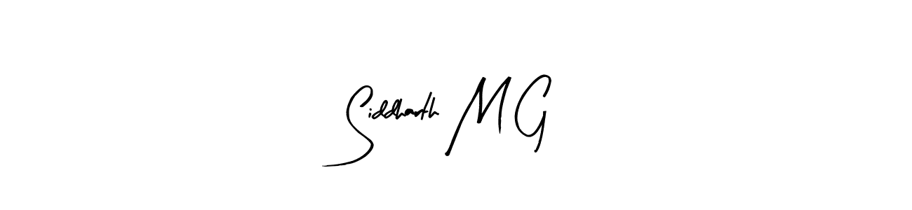It looks lik you need a new signature style for name Siddharth M G. Design unique handwritten (Arty Signature) signature with our free signature maker in just a few clicks. Siddharth M G signature style 8 images and pictures png