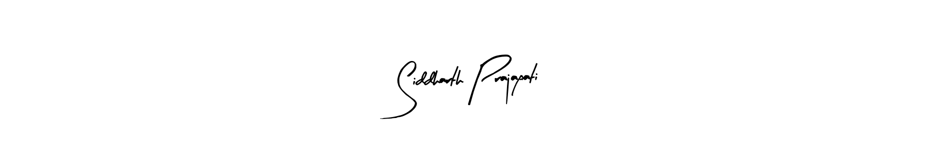 Arty Signature is a professional signature style that is perfect for those who want to add a touch of class to their signature. It is also a great choice for those who want to make their signature more unique. Get Siddharth Prajapati name to fancy signature for free. Siddharth Prajapati signature style 8 images and pictures png