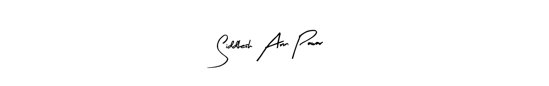 Similarly Arty Signature is the best handwritten signature design. Signature creator online .You can use it as an online autograph creator for name Siddhesh Arun Pawar. Siddhesh Arun Pawar signature style 8 images and pictures png