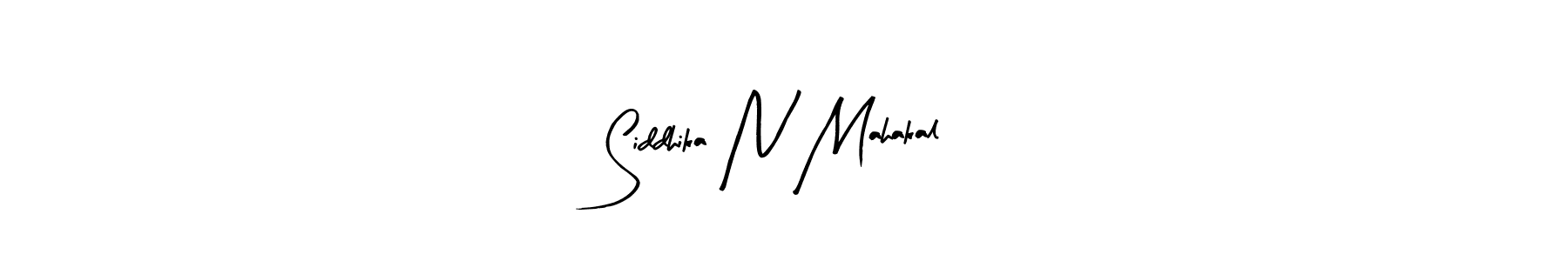 How to make Siddhika N Mahakal signature? Arty Signature is a professional autograph style. Create handwritten signature for Siddhika N Mahakal name. Siddhika N Mahakal signature style 8 images and pictures png