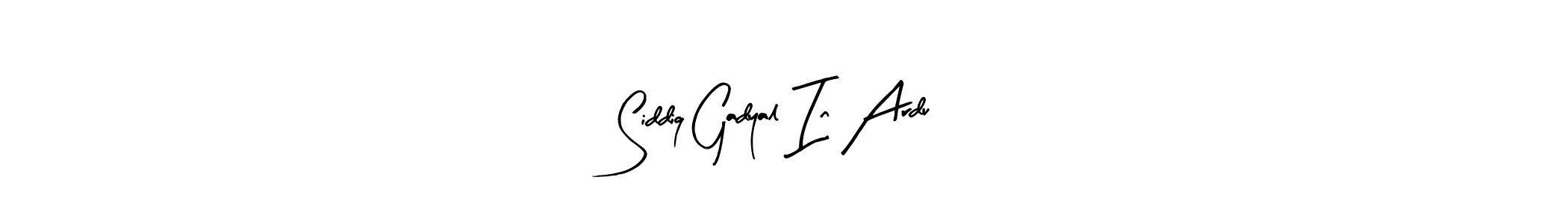 You can use this online signature creator to create a handwritten signature for the name Siddiq Gadyal In Ardu. This is the best online autograph maker. Siddiq Gadyal In Ardu signature style 8 images and pictures png