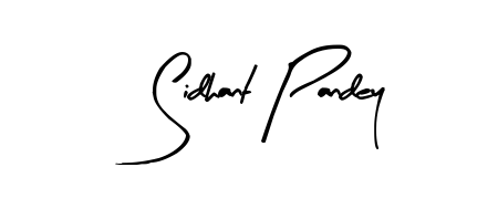 How to make Sidhant Pandey signature? Arty Signature is a professional autograph style. Create handwritten signature for Sidhant Pandey name. Sidhant Pandey signature style 8 images and pictures png