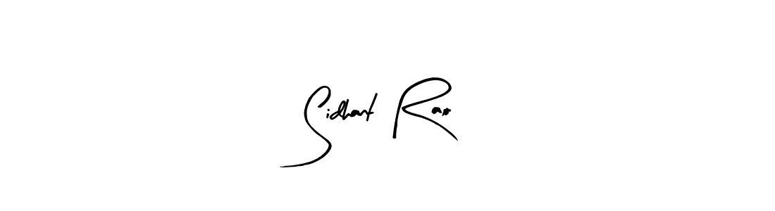Design your own signature with our free online signature maker. With this signature software, you can create a handwritten (Arty Signature) signature for name Sidhant Rao. Sidhant Rao signature style 8 images and pictures png