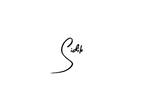 How to make Sidik name signature. Use Arty Signature style for creating short signs online. This is the latest handwritten sign. Sidik signature style 8 images and pictures png