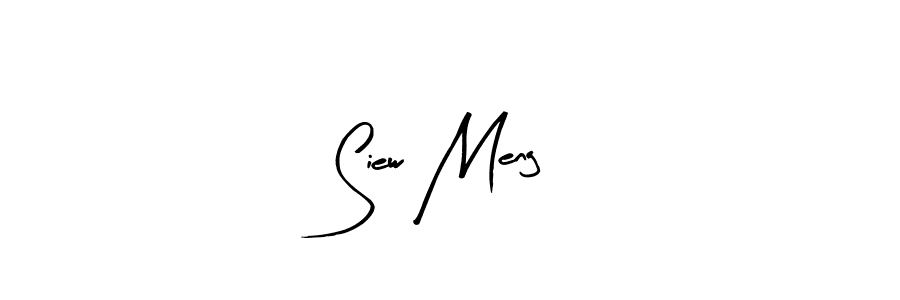 Arty Signature is a professional signature style that is perfect for those who want to add a touch of class to their signature. It is also a great choice for those who want to make their signature more unique. Get Siew Meng name to fancy signature for free. Siew Meng signature style 8 images and pictures png