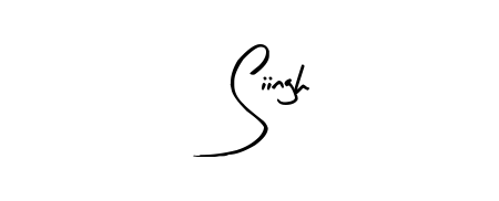 A sleek calligraphic signature for name Siingh utilizing Arty Signature styling. Great for adding personal signatures to photos and art. Siingh signature style 8 images and pictures png
