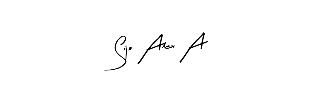 Make a beautiful signature design for name Sijo Alex A. With this signature (Arty Signature) style, you can create a handwritten signature for free. Sijo Alex A signature style 8 images and pictures png