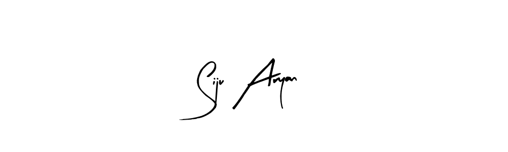 This is the best signature style for the Siju Aryan name. Also you like these signature font (Arty Signature). Mix name signature. Siju Aryan signature style 8 images and pictures png