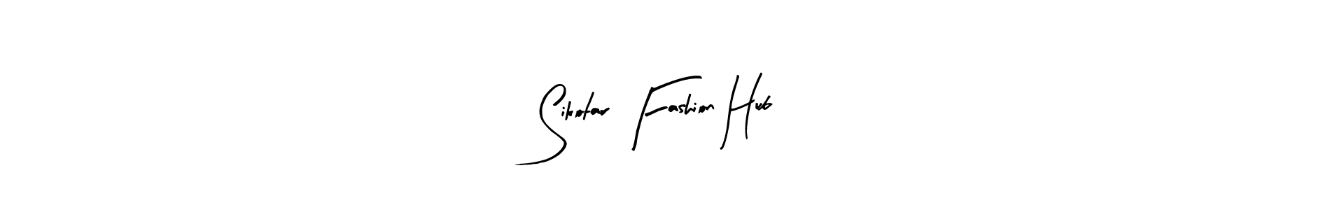Use a signature maker to create a handwritten signature online. With this signature software, you can design (Arty Signature) your own signature for name Sikotar Fashion Hub. Sikotar Fashion Hub signature style 8 images and pictures png