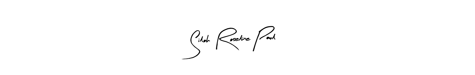 You can use this online signature creator to create a handwritten signature for the name Siloh Roseline Paul. This is the best online autograph maker. Siloh Roseline Paul signature style 8 images and pictures png